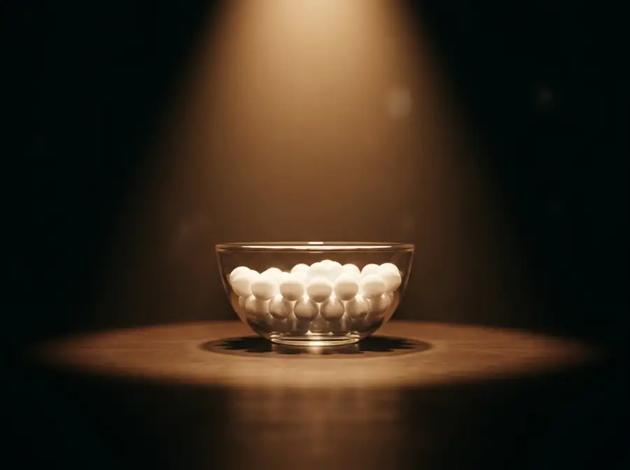 Transparente Losschalen mit nummerierten Kugeln auf einer beleuchteten Bühne als Symbol für die WM-Auslosung 2025