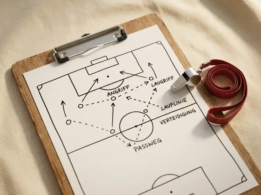 Taktiktafel mit Handicap-Linien für ein WM-2026-Gruppenspiel