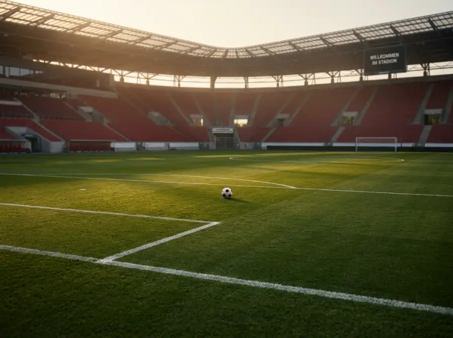 Spieler des österreichischen Nationalteams auf einem WM-Rasenfeld