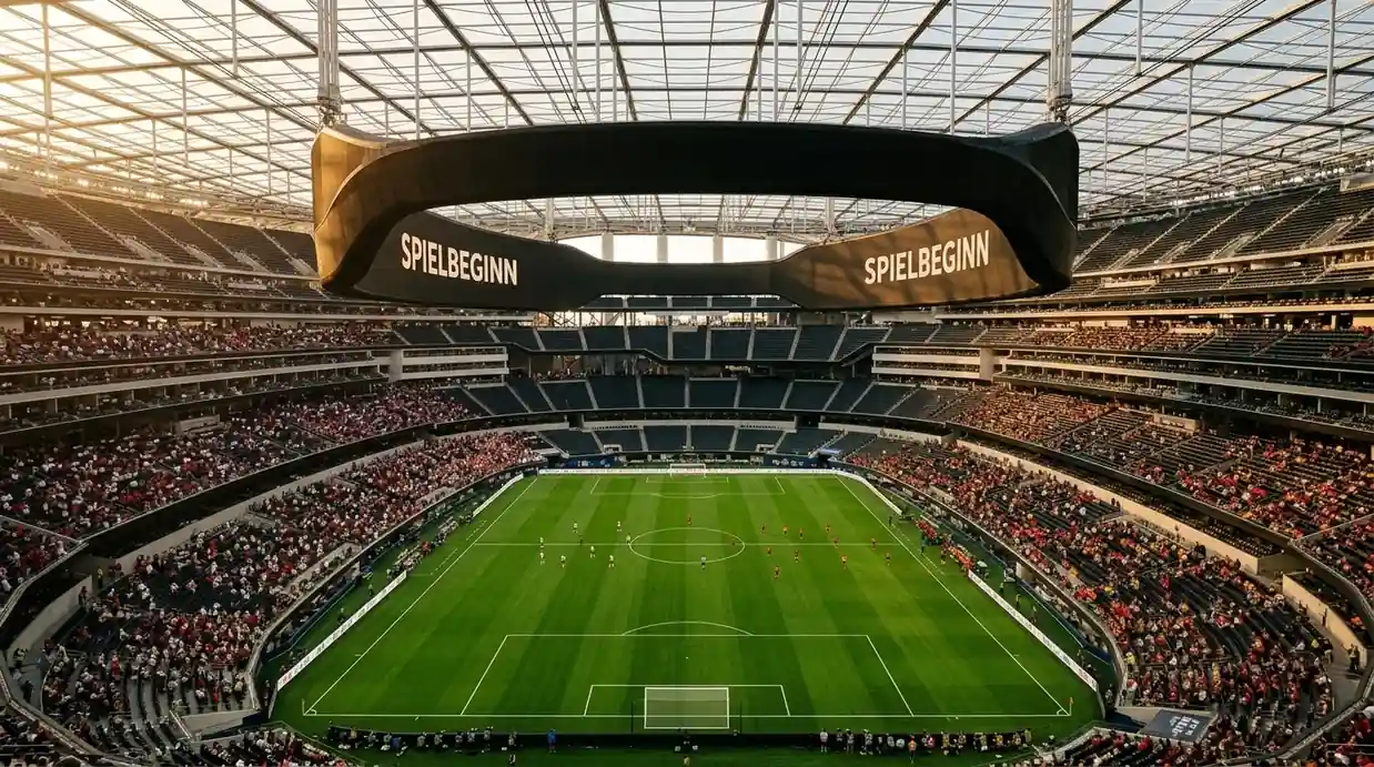 Panoramaaufnahme des SoFi Stadium vor dem R32-Duell Spanien gegen Österreich