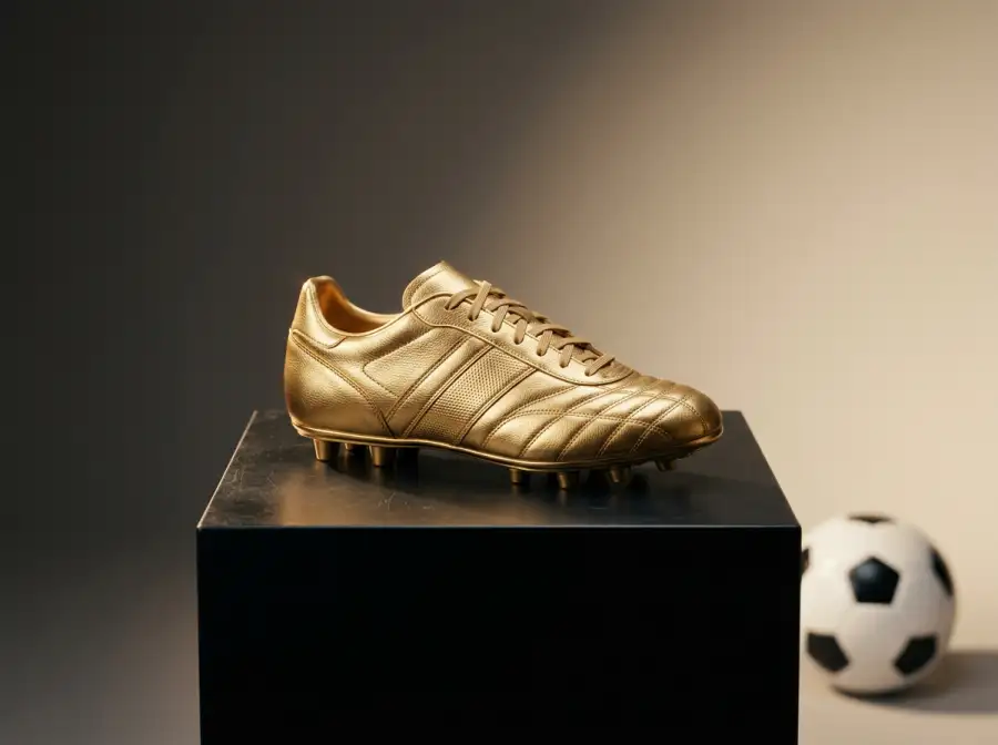 Goldener Schuh für den WM-Torschützenkönig 2026 auf einem Sockel